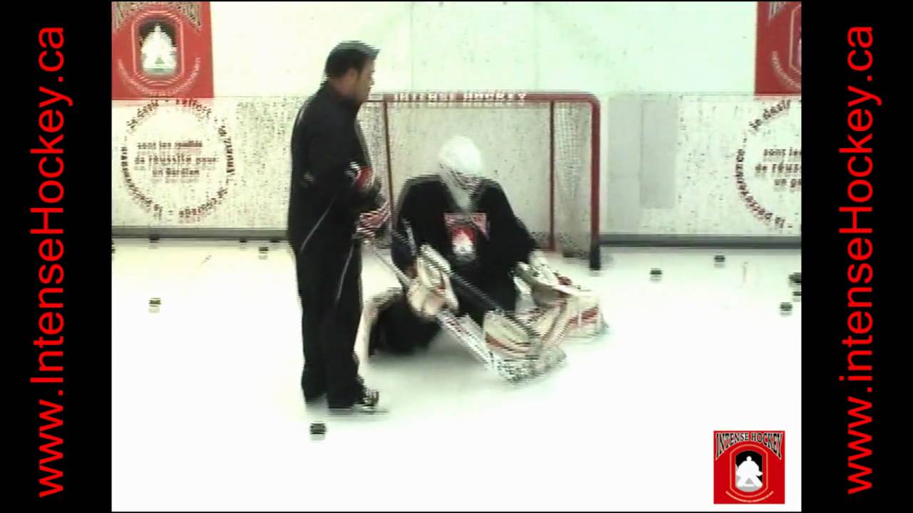 Exercices de positionnement / agilité pour gardien de but -  IntenseHockey.ca
