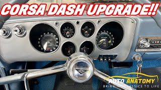 Corsa instrument cluster upgrade in the FLOODED 1965 Corvair Monza 110!