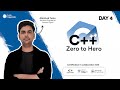 Day 4 | Hands-On C++: From File Handling to Object-Oriented Projects | C++ Zero to Hero (5 Days)
