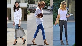 CAMISA BLANCA CON JEANS - OUTFITS IDEA 2018/2019 - YouTube