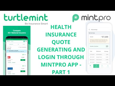 HOW TO MAKE QUOTE AND LOGIN HEALTH PLAN THROUGH MINT PRO APP -PART1