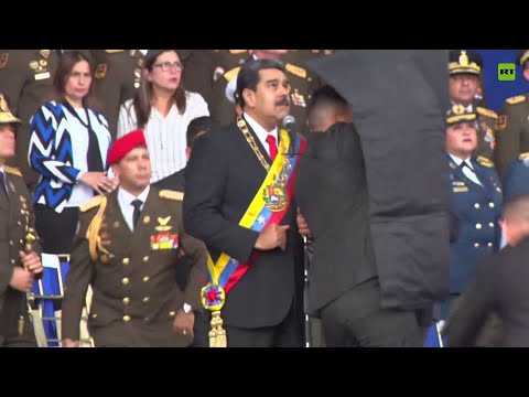 Así fue la rápida reacción de la seguridad de Maduro durante el atentado