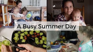 Busy Summer Day | Cook With Me, Picking Tomatoes