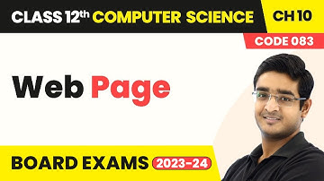 Web Page - Computer Networks | Class 12 Computer Science Chapter 10 | CBSE 2025-26