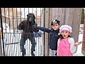 Kids Pretend Play Police w/ monkey