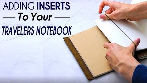How To Refill a Travelers Notebook