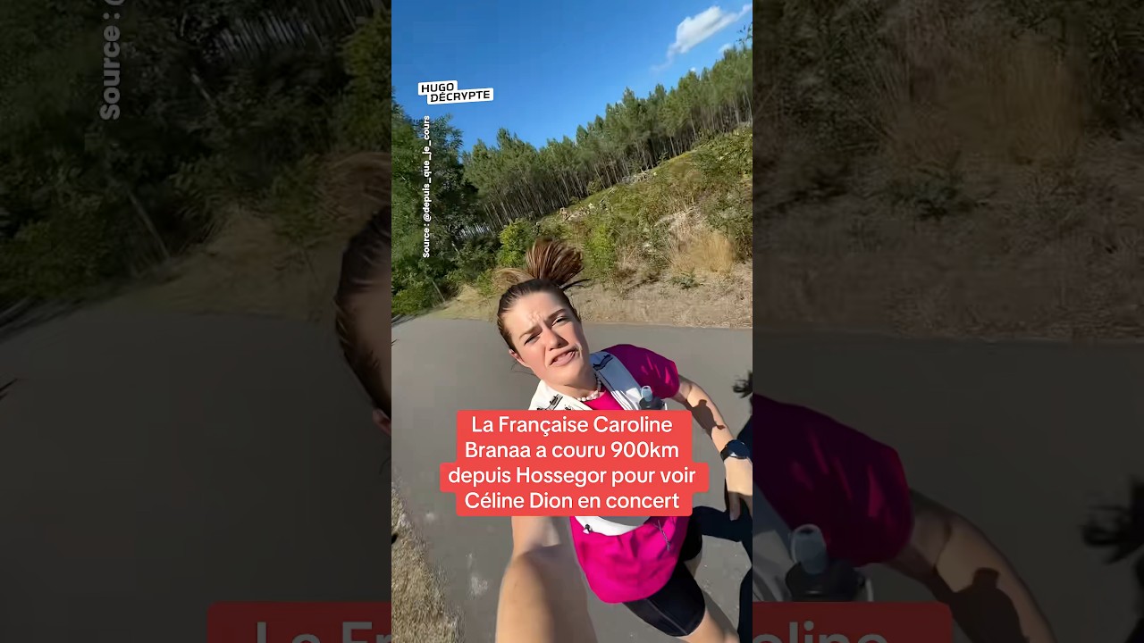 Cette française a couru 900km depuis Hossegor pour voir Céline Dion en concert.