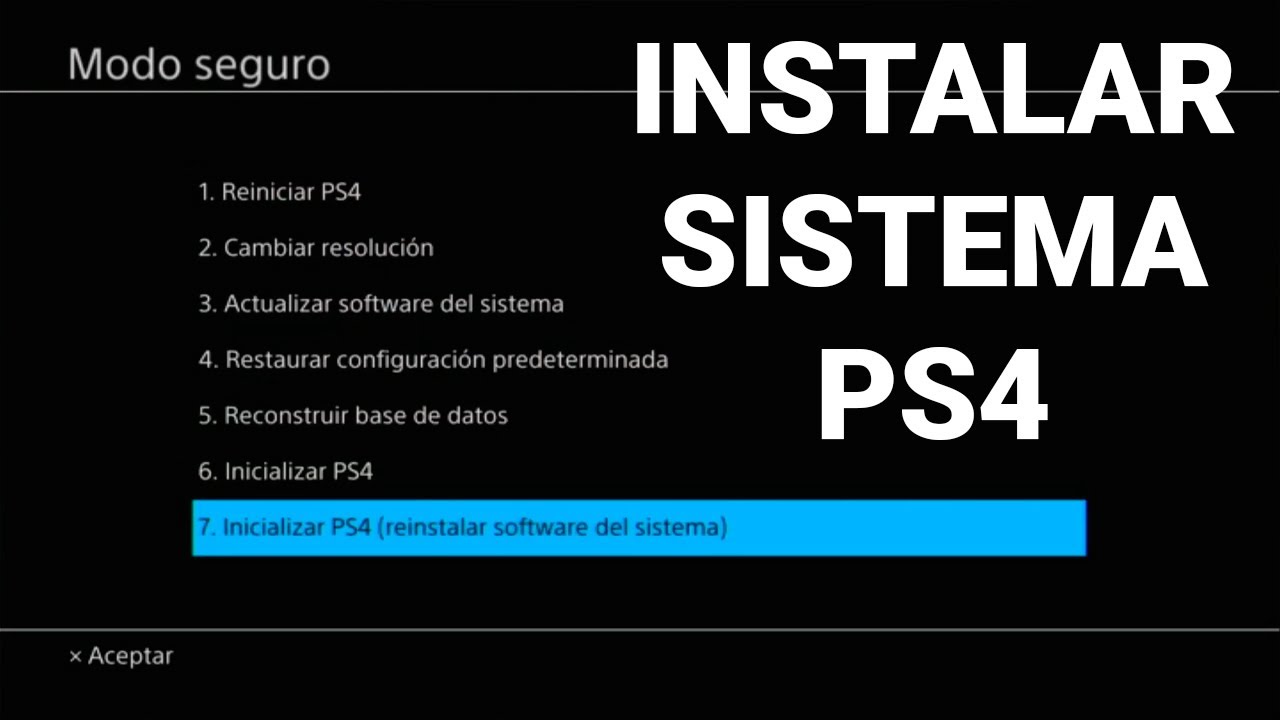 Tutorial Instalar software del sistema Sony PlayStation 4 PS4 YouTube