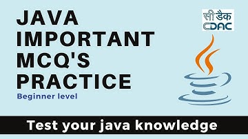 Test your JAVA knowledge | Important JAVA MCQs | Revision | JAVA | CDAC