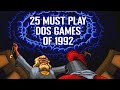 25 essential dos games of 1992