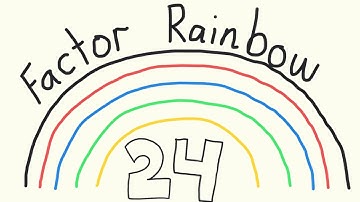 Factor rainbow for the number 24