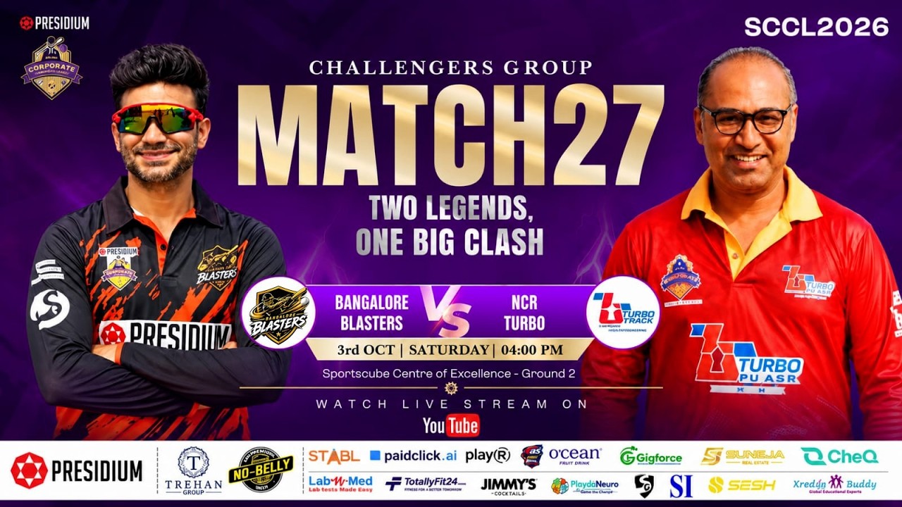 Sarda Corporate Cricket League 2026 I DAY 8 MATCH 27 II BANGGALORE KS BLASTERS vs NCR TURBO CHARGERS