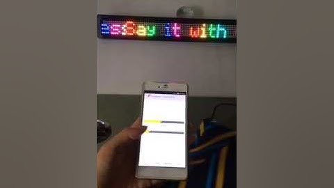 M500N-7X80RGB Sinlge line LED moving message display Bluetooth app update