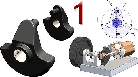 1-Project 42| Horizontal Wobbler Steam Kit | SolidWorks Tutorial : crankshaft