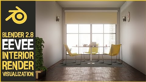 Blender 2.8 Eevee Interior Render Visualization