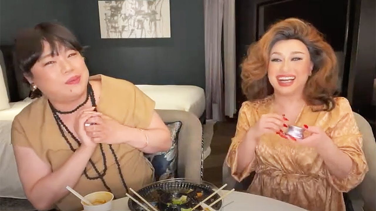 歌舞伎町タワーのラグジュアリーホテル🏨から肉を食いながら🍖大人気の超音波美顔器をご紹介🌸 with イズミ・セクシー