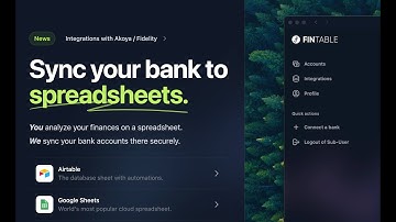 Sync Your Bank Accounts to Google Sheets with Fintable (Quickstart)