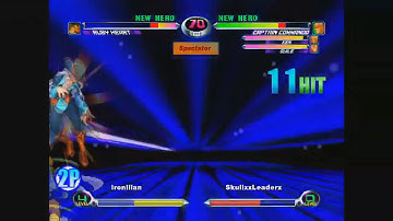 MvC2: Commando/Guile AAA + Genity Captain Storm combo by Tenderloin