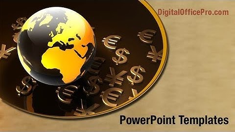 Currency Symbols PowerPoint Template Backgrounds - DigitalOfficePro #00283W