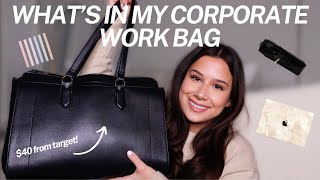 WHAT'S IN MY WORK BAG | corporate job essentials