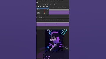 [OC] Howling Moon | Animation Timelapse 🐟