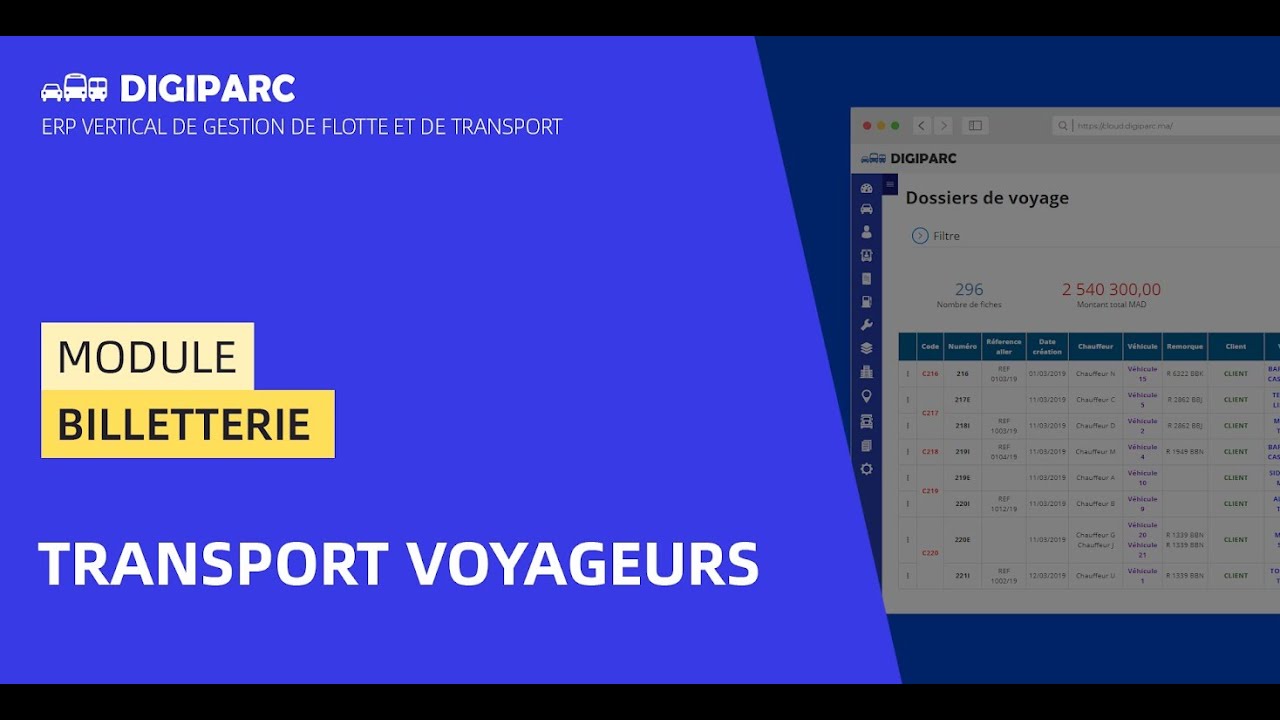 Billetterie Transport Voyageurs