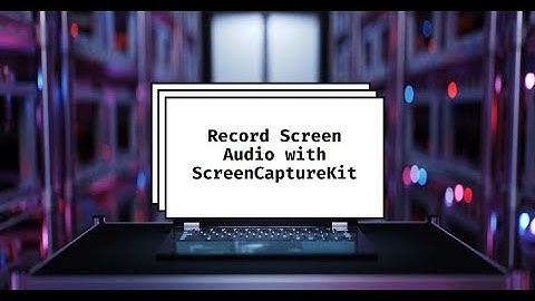How to record Screen Audio using ScreenCaptureKit in MacOS using Swift