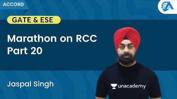 Marathon on RCC | Part 20 | GATE & ESE 2023 | Jaspal Singh