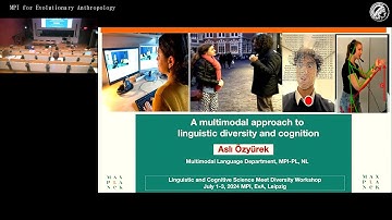 CogSci Diversity Workshop 2024: Özyürek "A multimodal approach to linguistic diversity and ..."