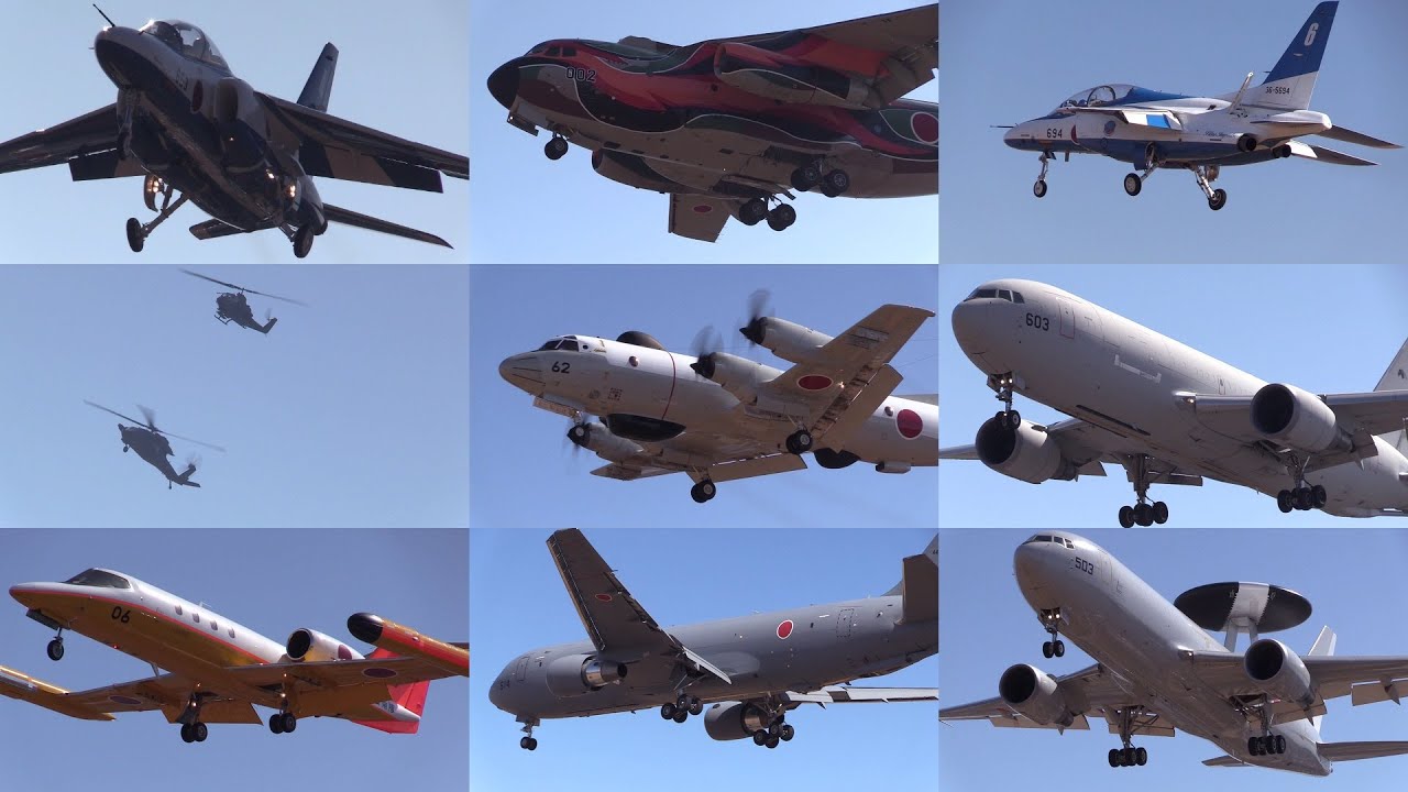 25/03/01 小牧基地航空祭2025前日 外来機飛来 Various Aircraft Arrivals at Komaki AB for Open Base