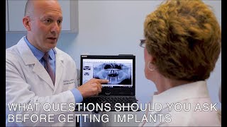 Dr. Krakora talks about the questions you should ask before getting dental implants.