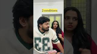 2 conditions only🥲| #couples #comedy #funny #viral #trending #youtubeshorts #husbandwife #fun
