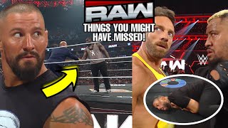 SOLO SPIKES ROMAN REIGNS JACOB FATU DOES NOTHING OBA FEMI VS BRON BREAKKER MATCH MADE WWE RAW