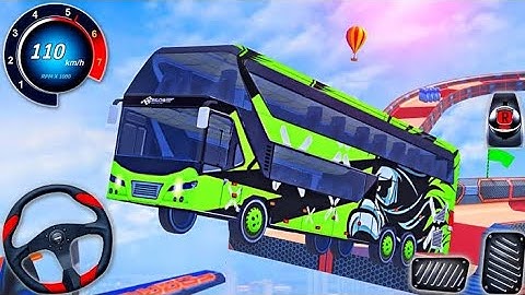 Impossible Bus Stunt Racing 2023 - Mega Ramp Driving Simulator 3D - Android GamePlay