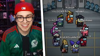 JUANSGUARNIZO JUEGA AMONG US CON RUBIUS, RIVERS, ARI, ROIER, QUACKITY, CARRE, SPREEN Y MARIANA