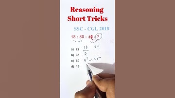 Analogy Reasoning Short Tricks  #shorts #ssccgl #ssc #sscchsl #sscgd #sscmts #sscexam