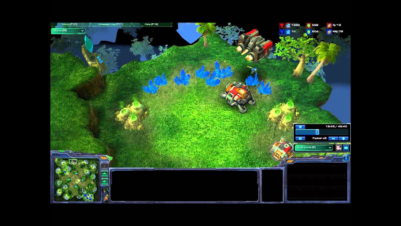 Starcraft 2- 40 minute Stalemate.