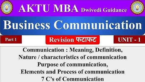 1| Business Communication mba 1st sem, business communication aktu, business communication bcom, bba