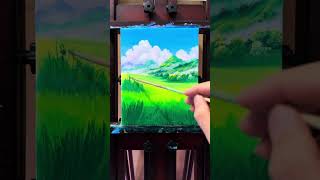 Beautiful Landscape Painting #howtopaint #landscapepainting #acrylicpainting #art #painting