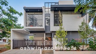 40x60 Feet House in Bangalore | The Elemental by Ashwin Architects