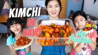 Kimchi de Nabo y Kimchi de FrutasㅣReceta de Kimchi Kkakdugi