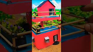 What do you think of this colorful tiny house?#miniatureview#decompress#minihouse