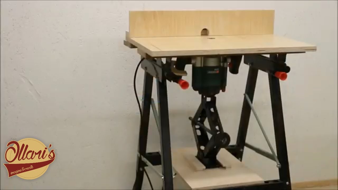 Quick and Easy Portable Router Table DIY - YouTube