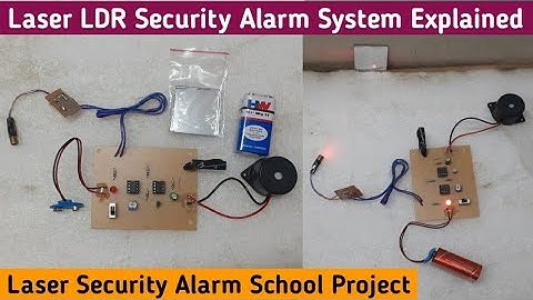 Laser Security Alarm Project | How Laser LDR Security Alarm System Works | LDR Laser Security System