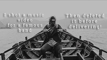 I shot a music video for a famous band... And the DELETED IT BEFORE DELIVERING!!  #musivideo