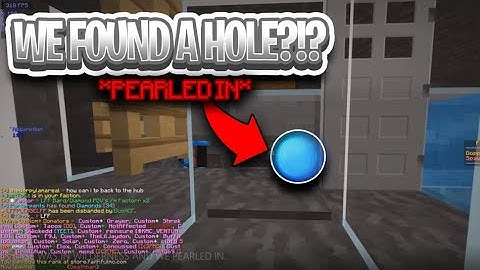 WE FOUND A HOLE IN HIS  BASE AND *PEARLED* IN!? // FaithfulMC HCF