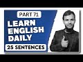 Learn english daily part 71  practice english speaking  25 sentences with ice english