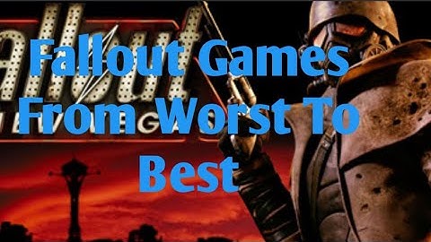 All 6 Fallout Games Ranked From Worst To Best