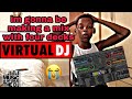 VITUAL DJ TUTORIAL WITH FOUR DECKS😨😭😱