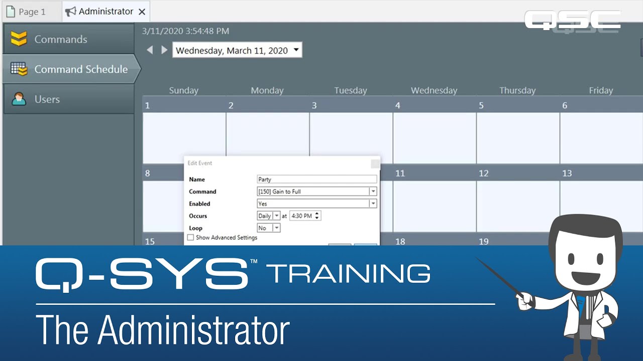 Q SYS Core Manager, Administrator, Configurator Part F The ...